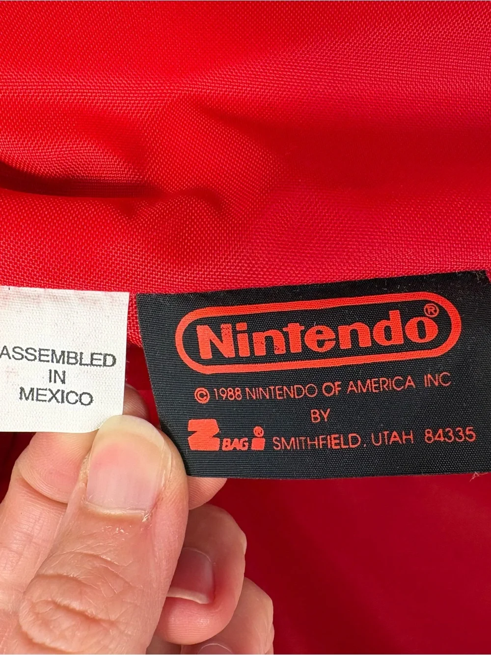 Vtg 1988 Original Nintendo NES Z Bag Console System Carrying Case Soft Sided